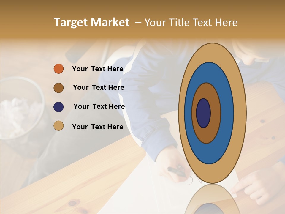 Man Writing A Word On Paper PowerPoint Template