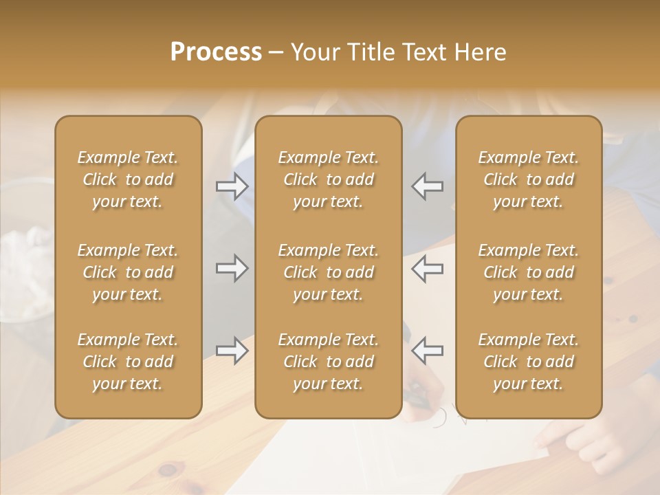 Man Writing A Word On Paper PowerPoint Template