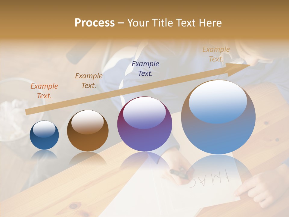 Man Writing A Word On Paper PowerPoint Template