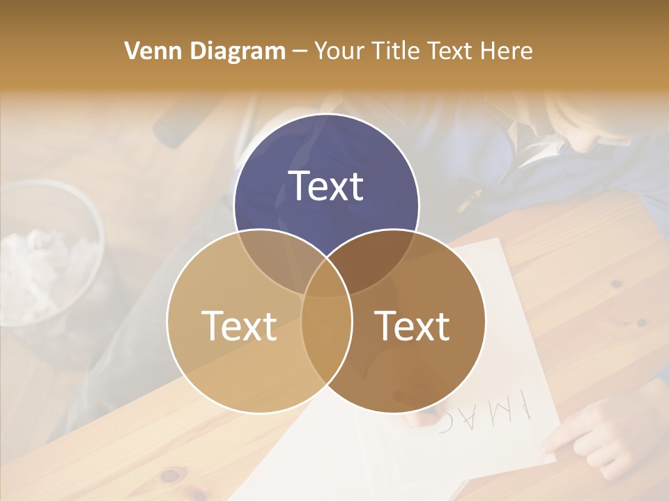 Man Writing A Word On Paper PowerPoint Template