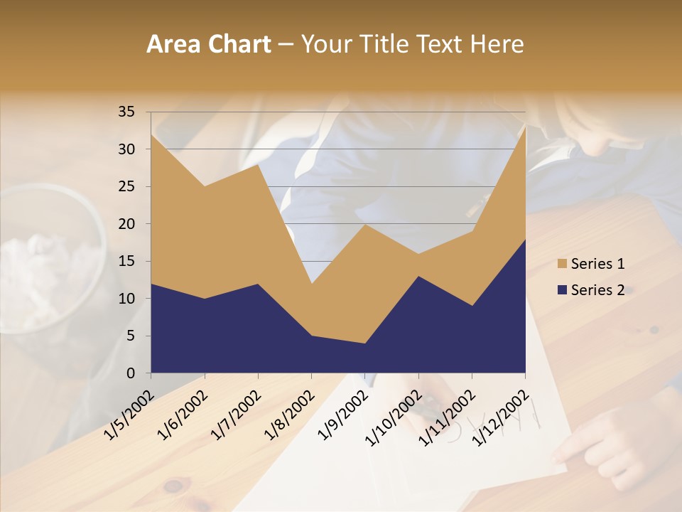Man Writing A Word On Paper PowerPoint Template