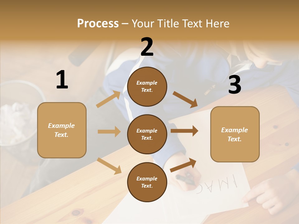 Man Writing A Word On Paper PowerPoint Template