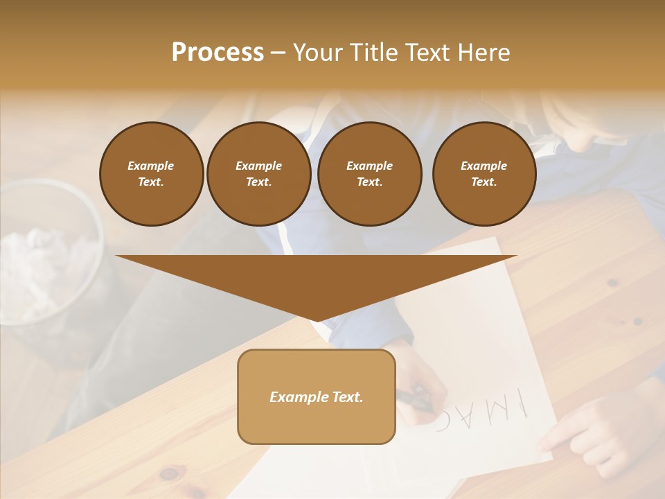 Man Writing A Word On Paper PowerPoint Template