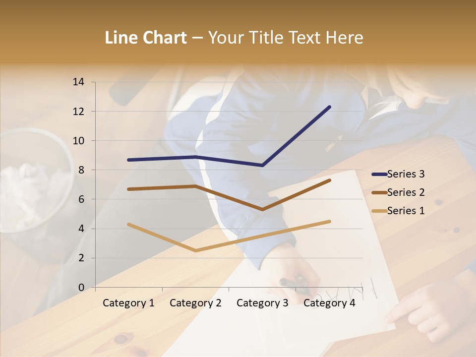 Man Writing A Word On Paper PowerPoint Template