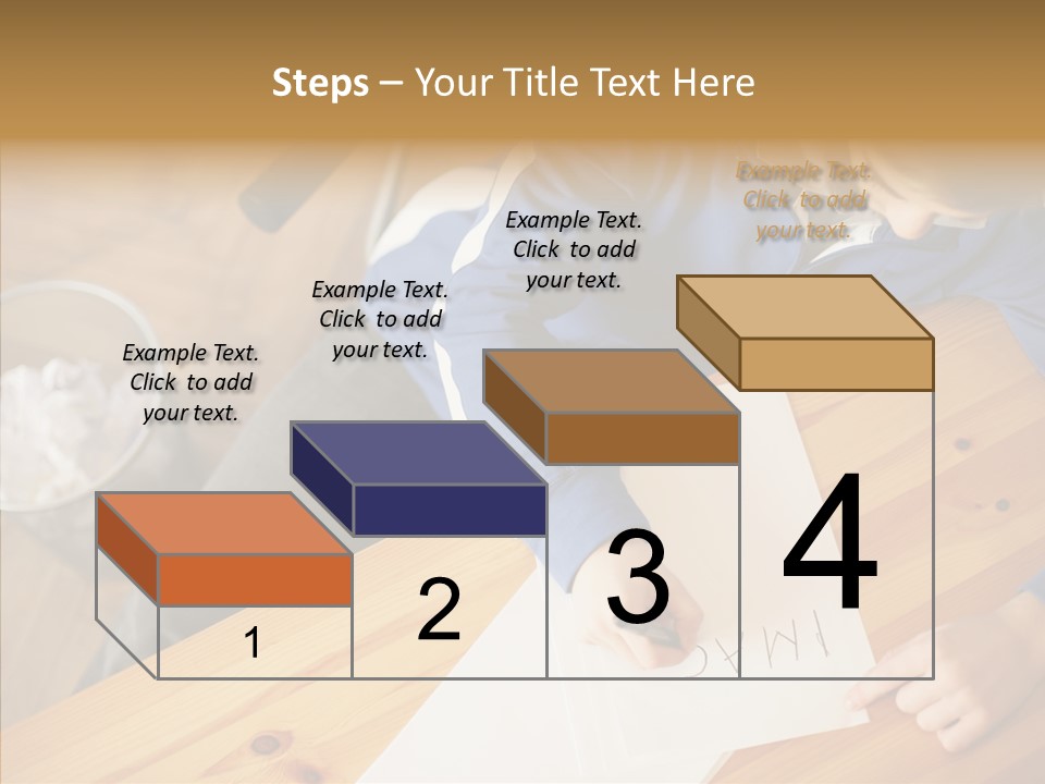 Man Writing A Word On Paper PowerPoint Template
