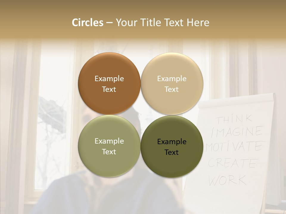 Dreaming Manager In The Office PowerPoint Template