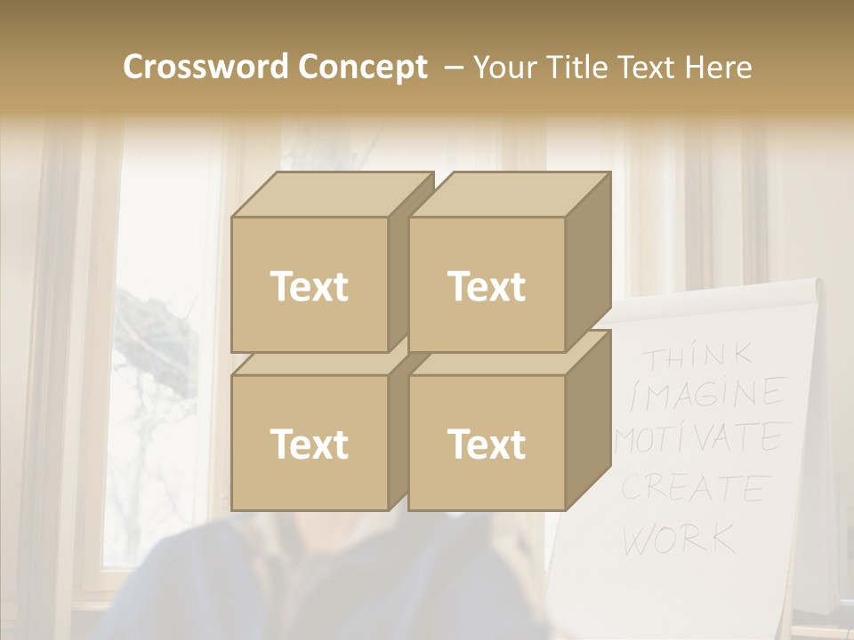 Dreaming Manager In The Office PowerPoint Template