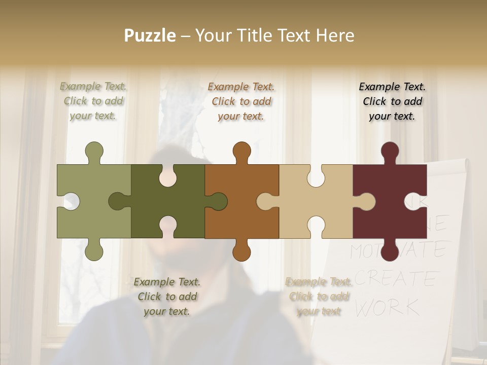 Dreaming Manager In The Office PowerPoint Template