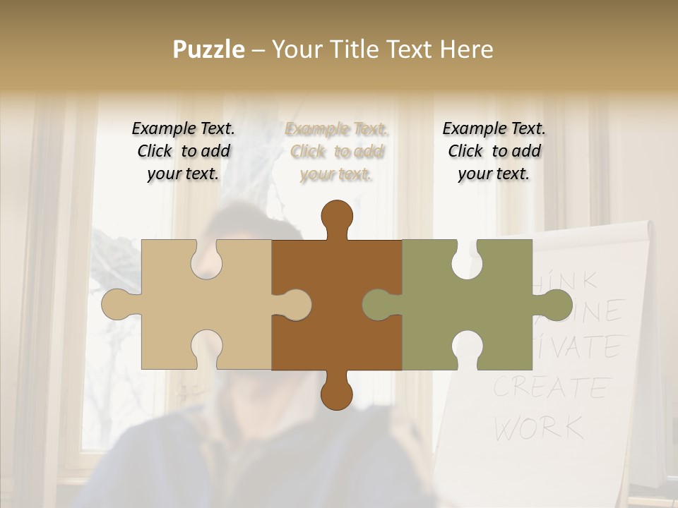 Dreaming Manager In The Office PowerPoint Template