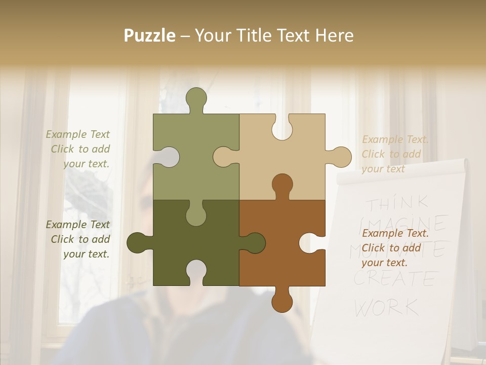 Dreaming Manager In The Office PowerPoint Template