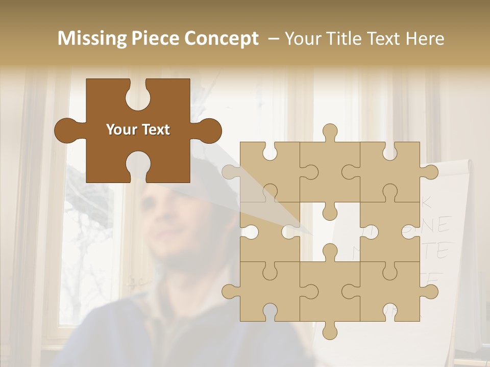 Dreaming Manager In The Office PowerPoint Template