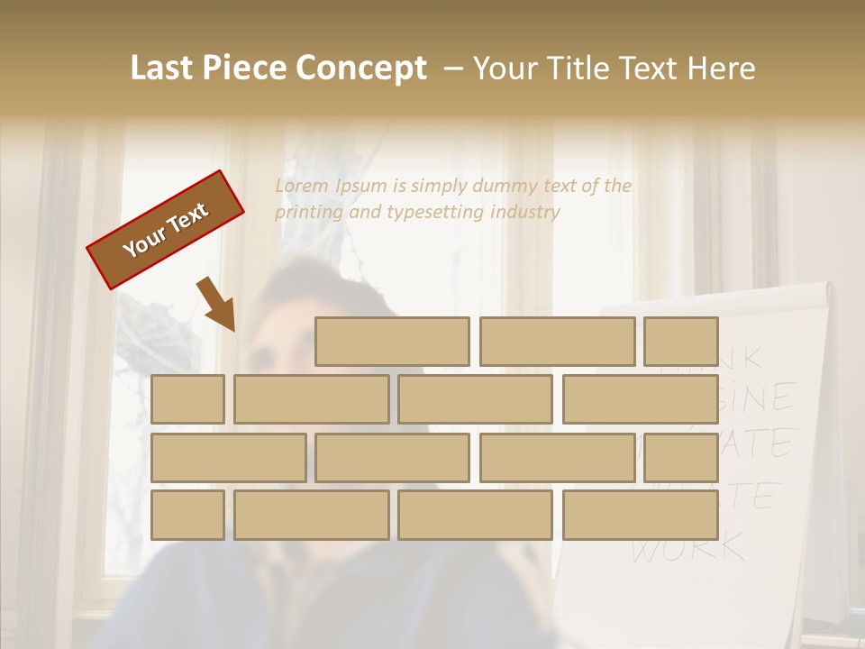 Dreaming Manager In The Office PowerPoint Template