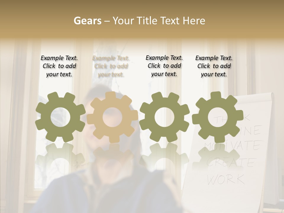 Dreaming Manager In The Office PowerPoint Template