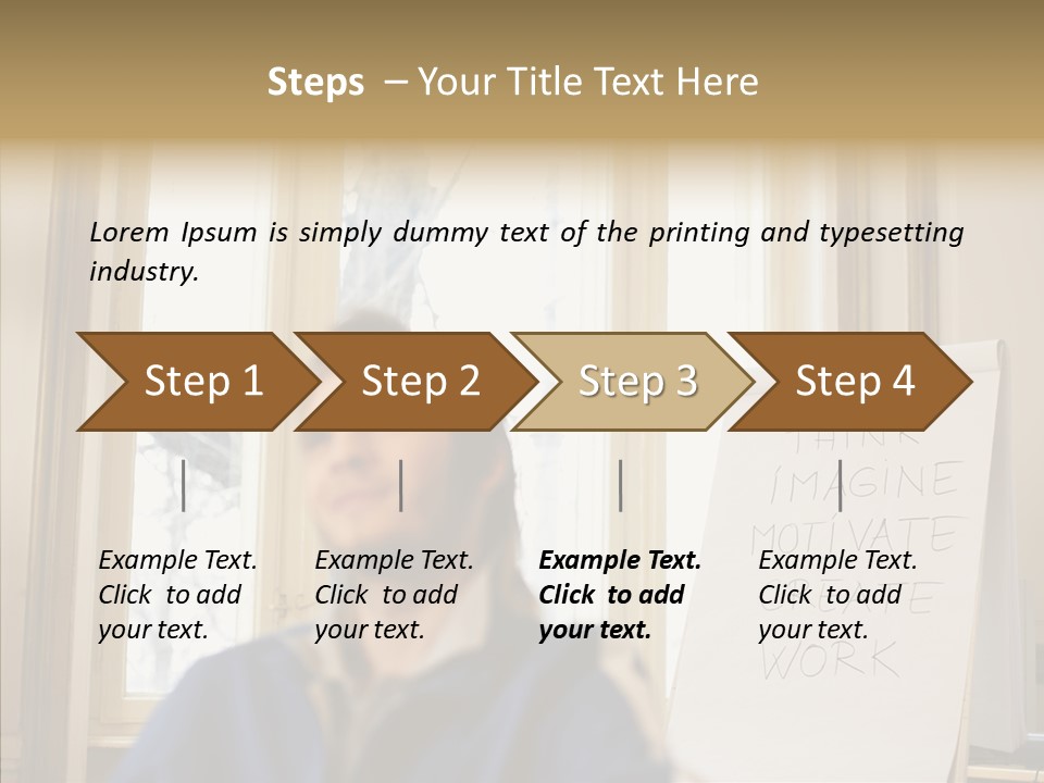 Dreaming Manager In The Office PowerPoint Template