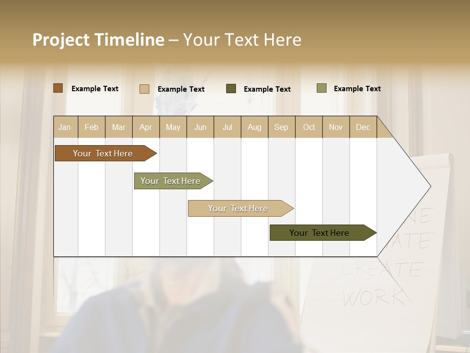 Dreaming Manager In The Office PowerPoint Template