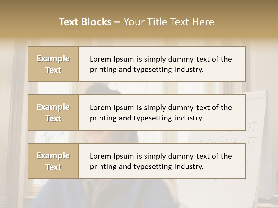 Dreaming Manager In The Office PowerPoint Template