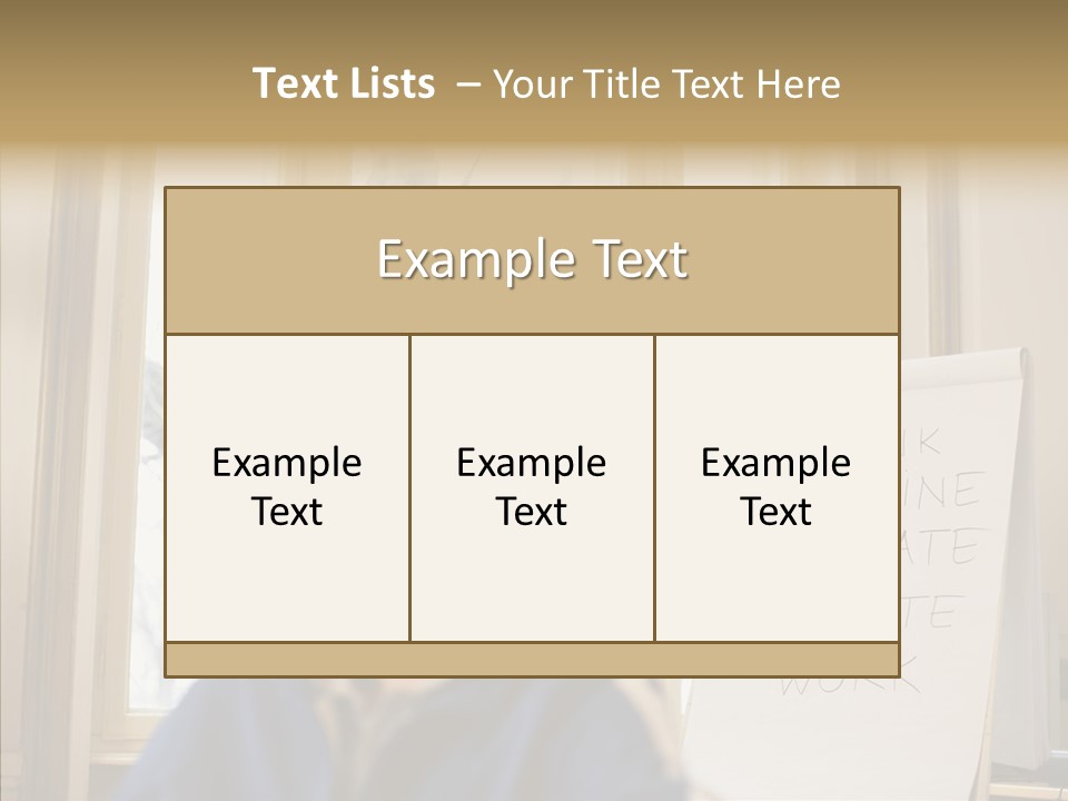 Dreaming Manager In The Office PowerPoint Template