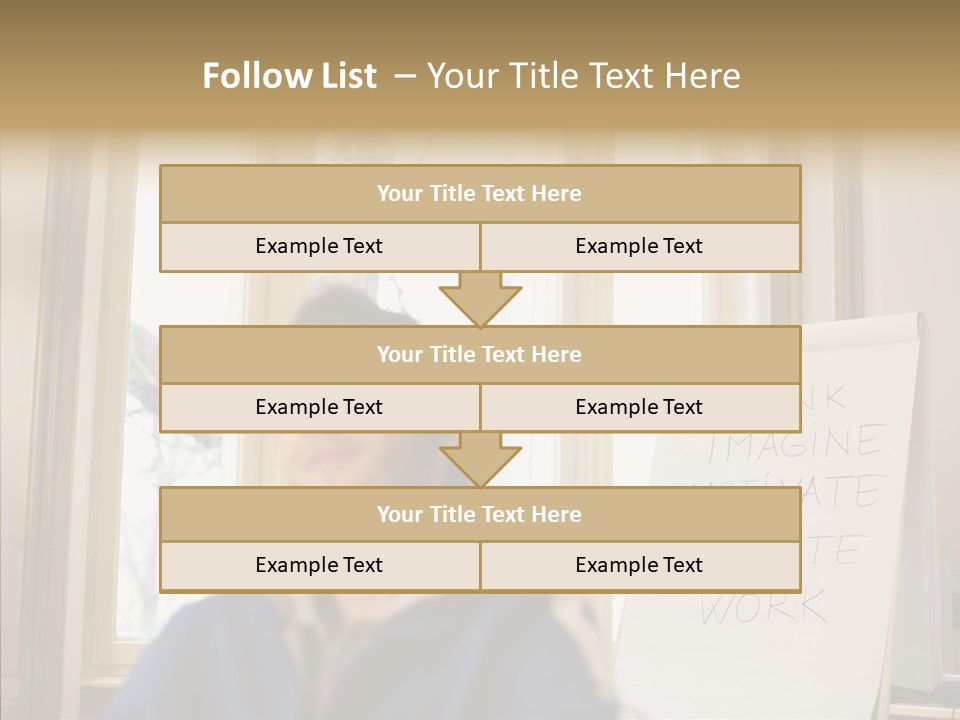 Dreaming Manager In The Office PowerPoint Template