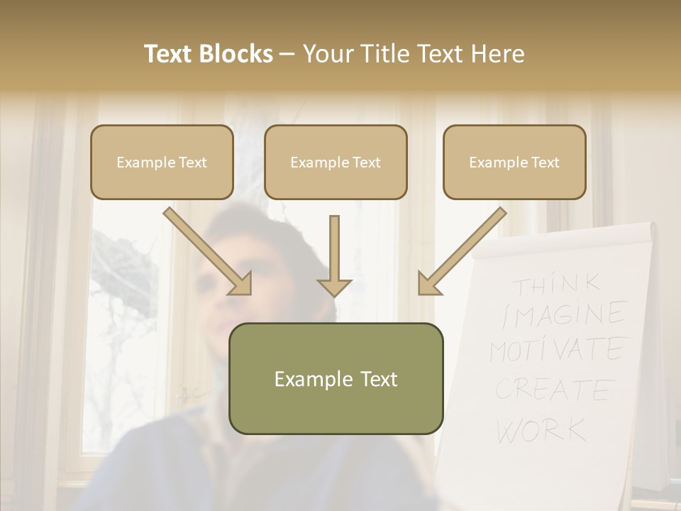 Dreaming Manager In The Office PowerPoint Template