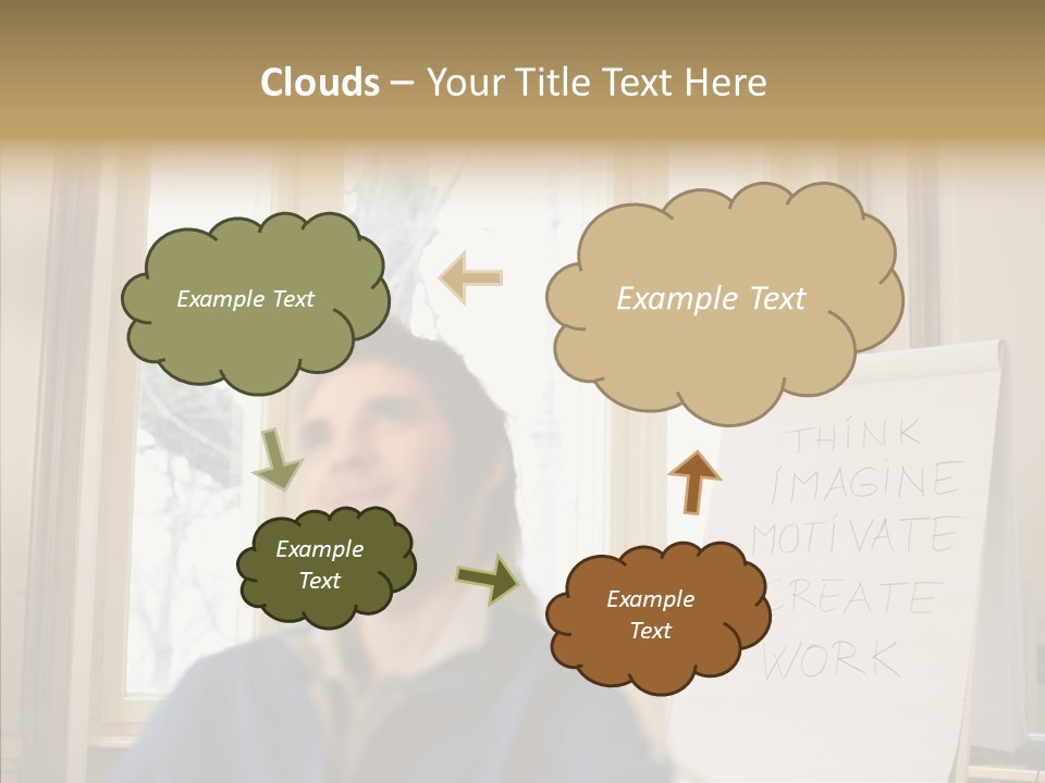 Dreaming Manager In The Office PowerPoint Template
