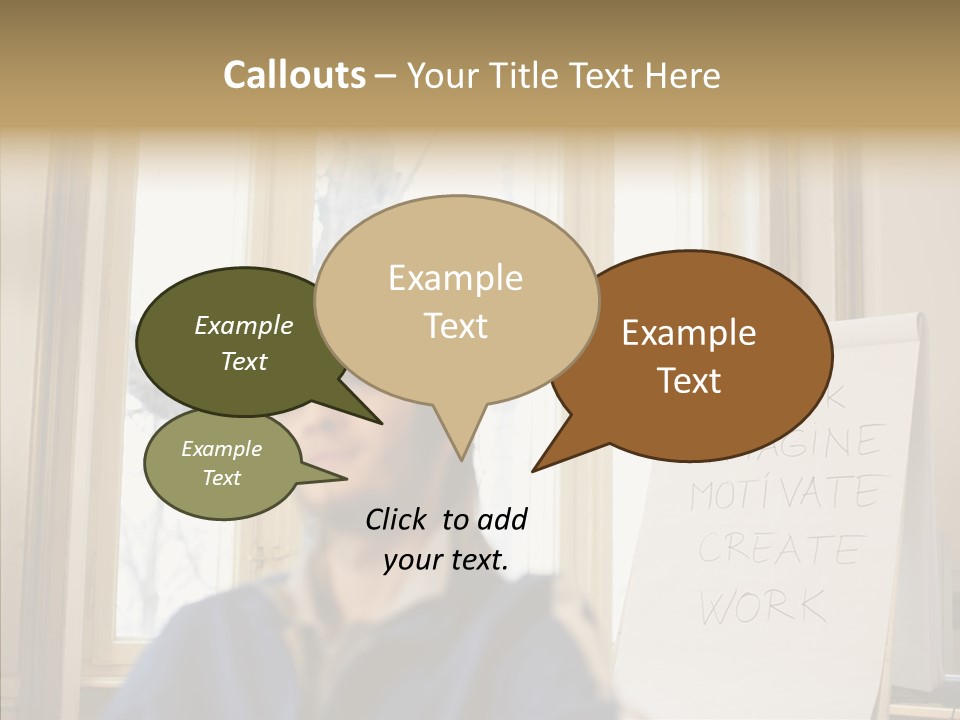 Dreaming Manager In The Office PowerPoint Template