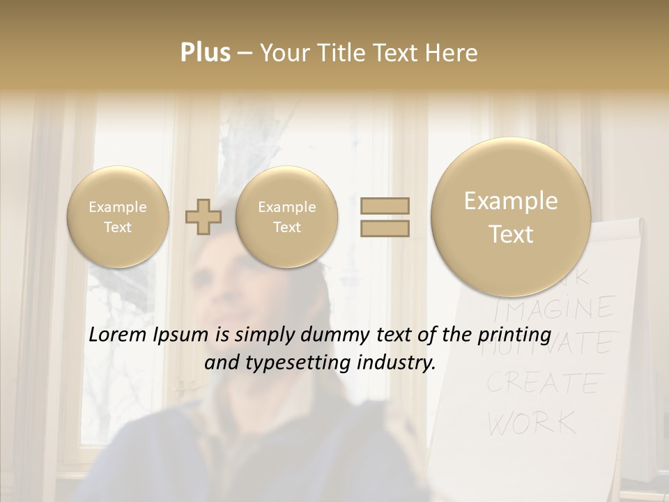 Dreaming Manager In The Office PowerPoint Template
