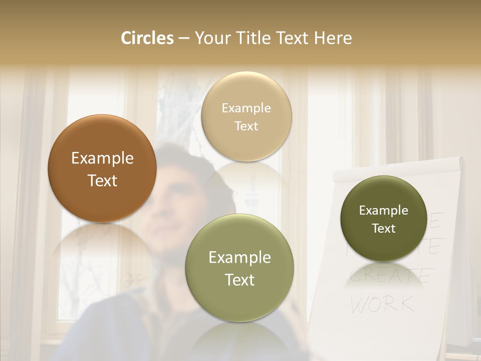 Dreaming Manager In The Office PowerPoint Template