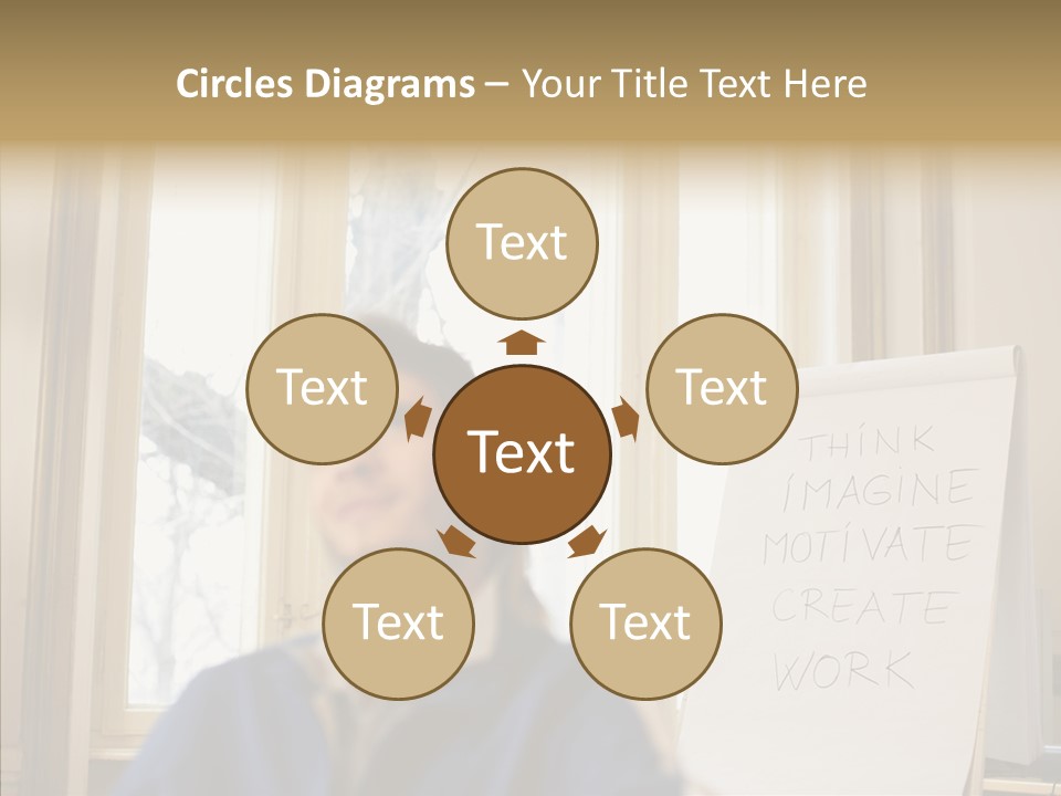 Dreaming Manager In The Office PowerPoint Template
