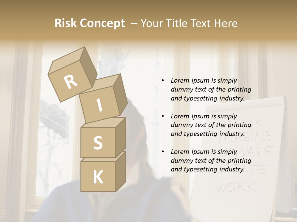 Dreaming Manager In The Office PowerPoint Template