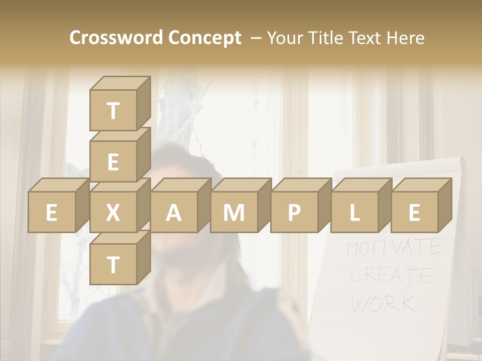 Dreaming Manager In The Office PowerPoint Template