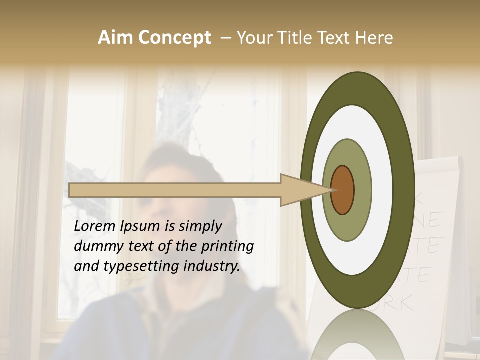 Dreaming Manager In The Office PowerPoint Template