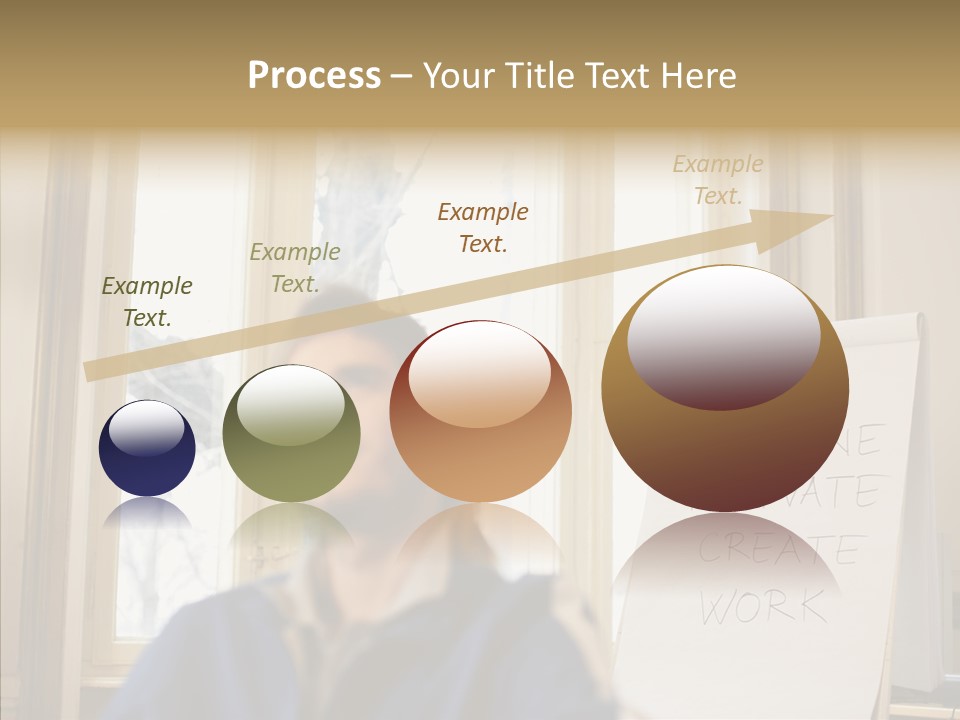 Dreaming Manager In The Office PowerPoint Template