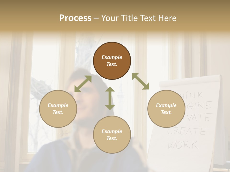 Dreaming Manager In The Office PowerPoint Template