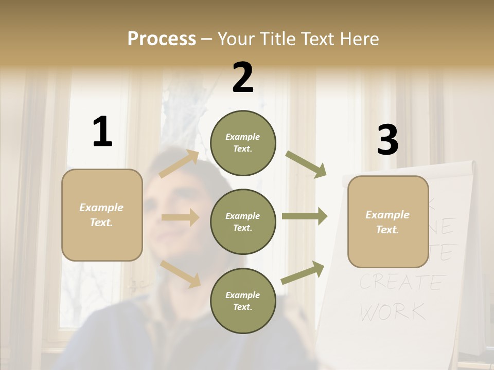 Dreaming Manager In The Office PowerPoint Template