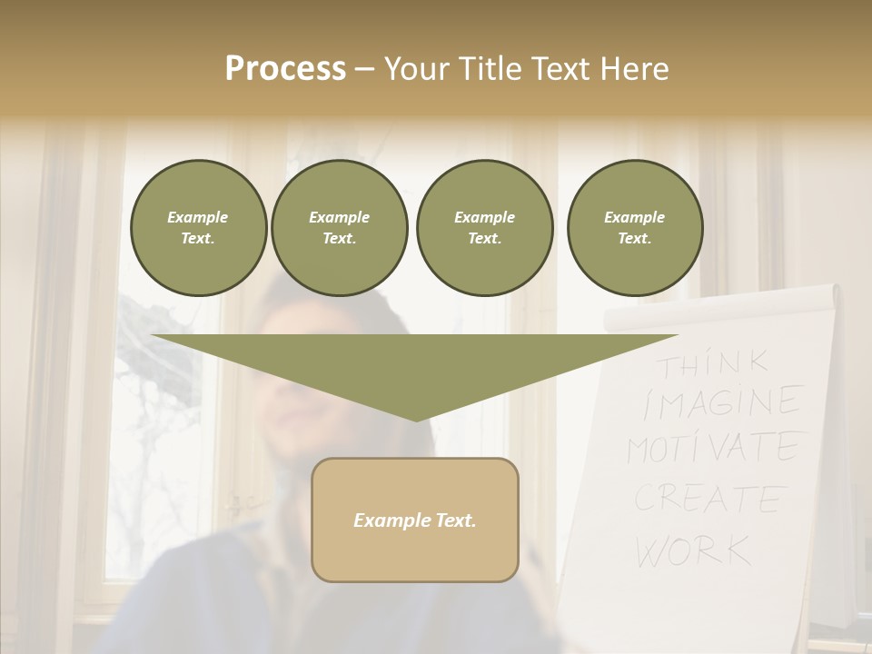 Dreaming Manager In The Office PowerPoint Template