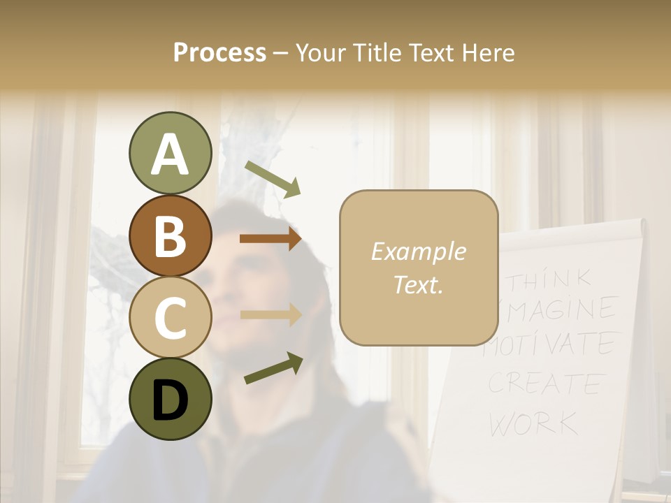 Dreaming Manager In The Office PowerPoint Template