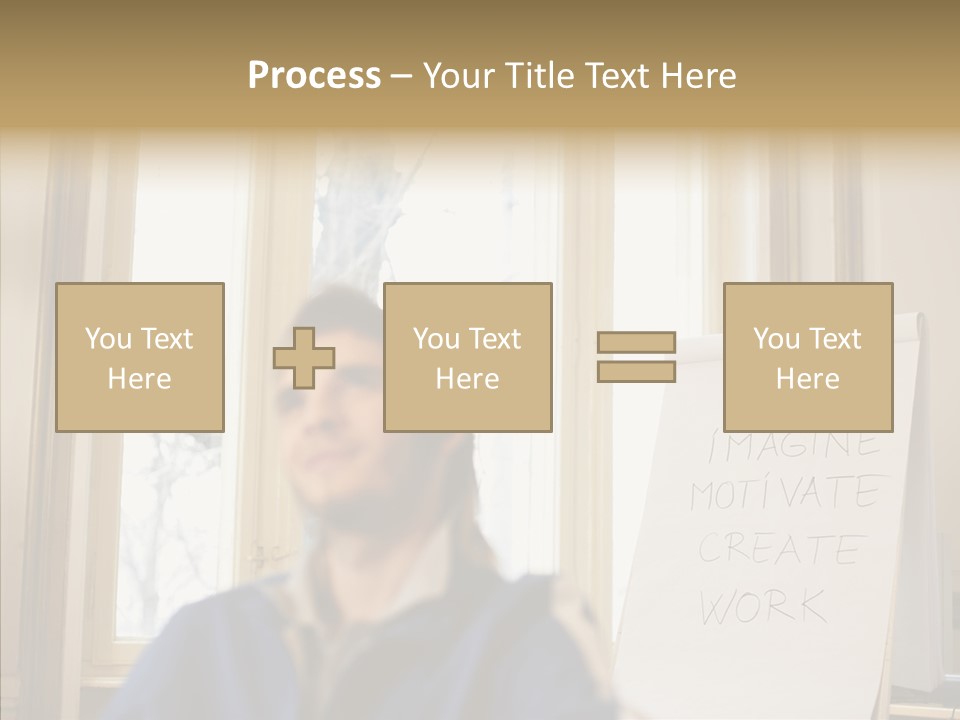 Dreaming Manager In The Office PowerPoint Template