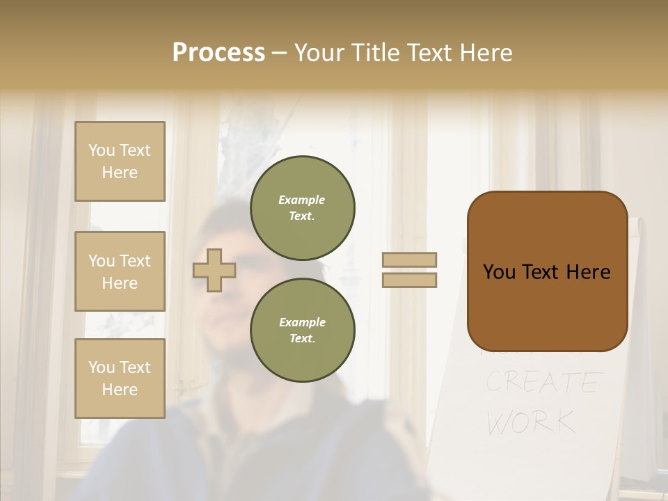 Dreaming Manager In The Office PowerPoint Template