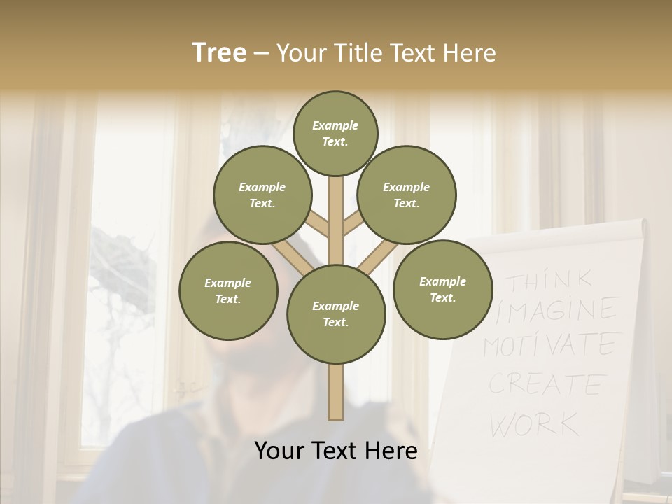 Dreaming Manager In The Office PowerPoint Template