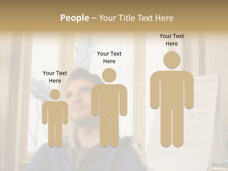 Dreaming Manager In The Office PowerPoint Template