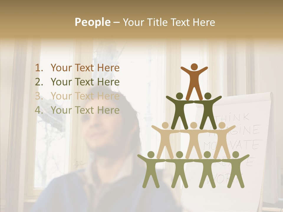 Dreaming Manager In The Office PowerPoint Template