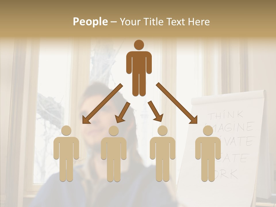 Dreaming Manager In The Office PowerPoint Template