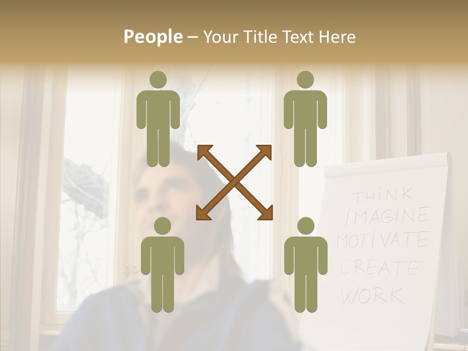 Dreaming Manager In The Office PowerPoint Template