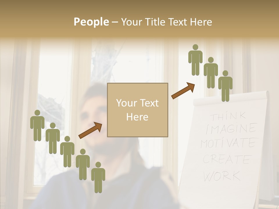 Dreaming Manager In The Office PowerPoint Template