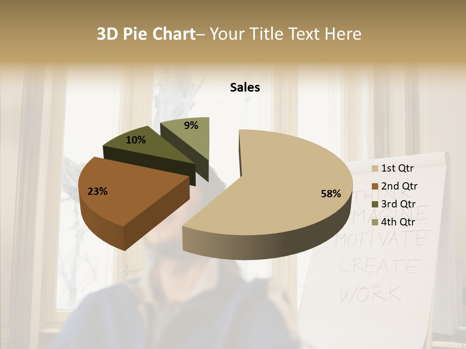 Dreaming Manager In The Office PowerPoint Template