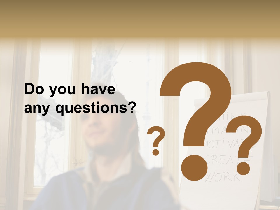 Dreaming Manager In The Office PowerPoint Template