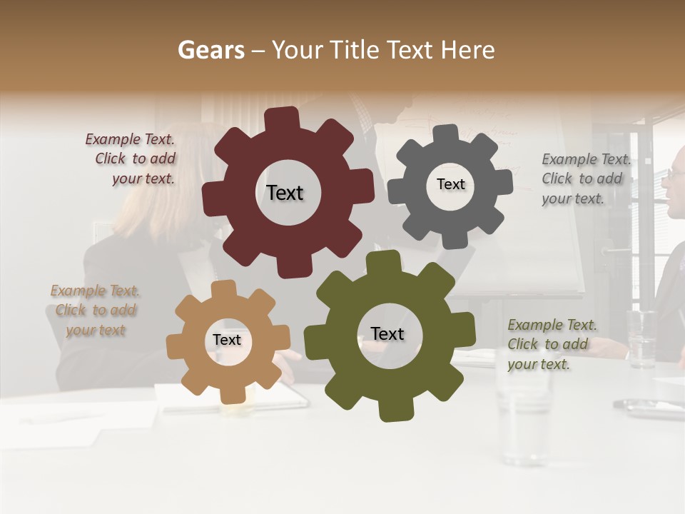 Businessman Talks About His Presentation PowerPoint Template