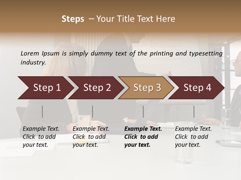 Businessman Talks About His Presentation PowerPoint Template