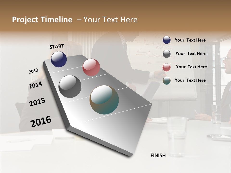 Businessman Talks About His Presentation PowerPoint Template