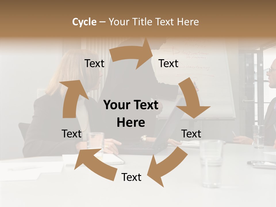 Businessman Talks About His Presentation PowerPoint Template
